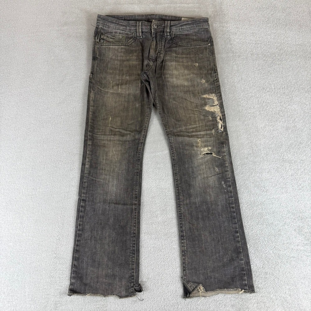 Diesel Kid Thanaz J-SP Slim Skinny Jeans Boys 16Y Black Denim Stretch Distressed